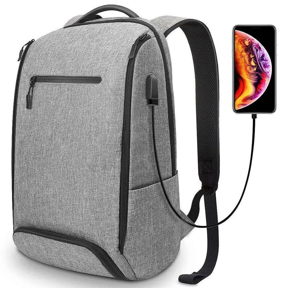 Waterproof Laptop Bags Backpack Men Leisure Smart College Students' School Bag With USB Charger, Grey,black, customized color is available
Waterproof Laptop Bags Backpack Men Leisure Smart College Students' School Bag With USB Charger, Grey,black, customized color is available