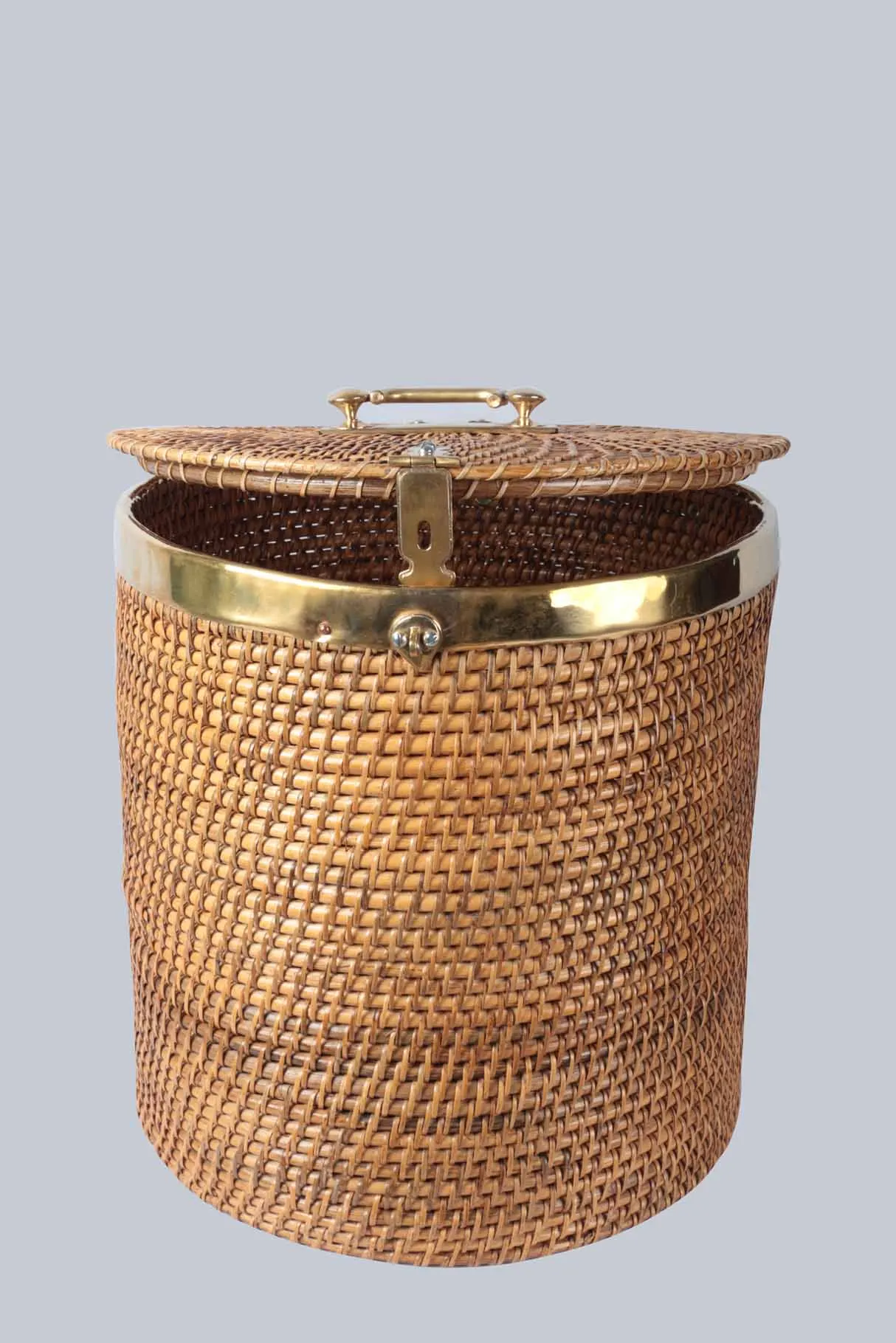 large rattan laundry basket