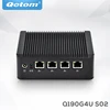 Qotom 4 lan dual display j1900 Linux latest micro pc cheap server low cost mini computer