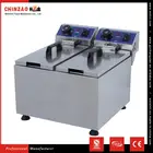 CHINZAO China Online Shopping Counter Top 6L+6L Kitchen Chicken Potato Electric Deep Fryer