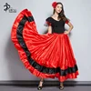 Girls Flamengo Skirt Belly Dance Skirts, Flamenco Skirt for Women Spanish Dance Skirt
