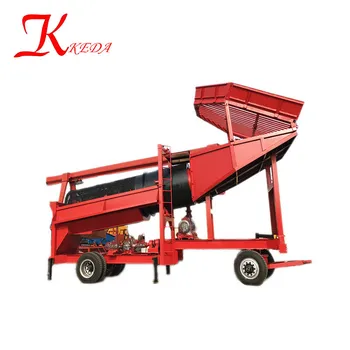 Mobile Mini Small Grain Trommel Drum Screen/Portable Gold Washing Plant Manufacturer