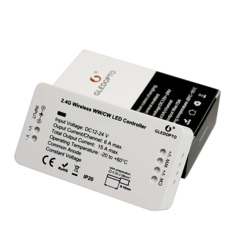 Gledopto zigbee Led Lighting Controller warm white cold white color temperature led dimmer - ANKUX.COM