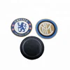 New Design Custom Soccer Team Club Logo Heat Transfer Printing Rubber Silicone Patch on Mesh