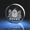 souvenir crystal 3d Egypt laser etched glass cubes