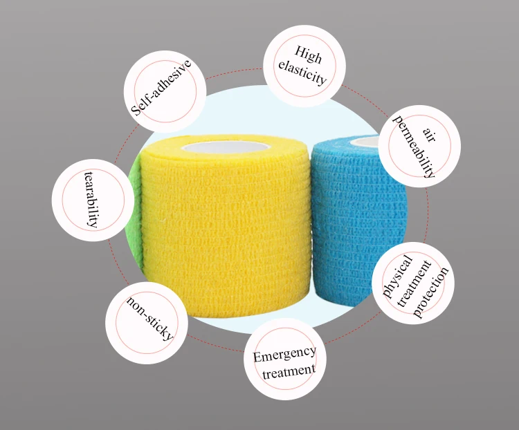 COMOmed CE/FDA approved Pets/vets/veterinary/animal pink elastic bandage