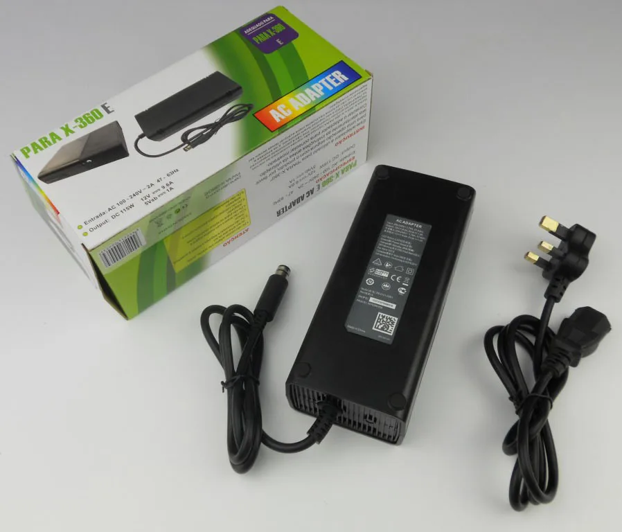 Wholesale 12V 9.6A AC Adapter Power Supply Charger with cable For Microsoft XBOX 360 E Console Host Charging Adaptor
Wholesale 12V 9.6A AC Adapter Power Supply Charger with cable For Microsoft XBOX 360 E Console Host Charging Adaptor