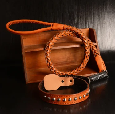 2020 Best Genuine Leather Braided Dog Leash Pet Leather Collar Leather Dog Collars and Leashes, Brown, black
2020 Best Genuine Leather Braided Dog Leash Pet Leather Collar Leather Dog Collars and Leashes, Brown, black