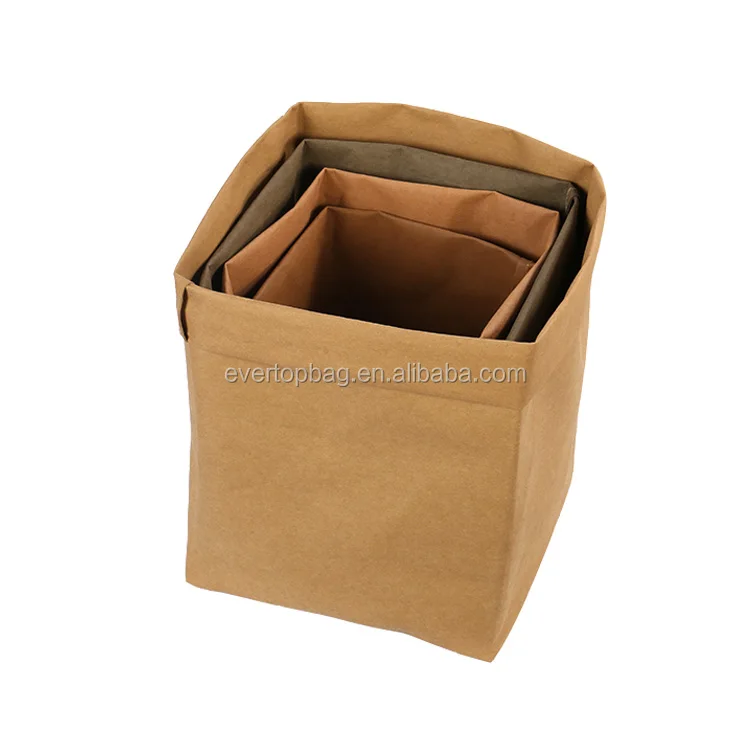 Washable storage bag with two handles