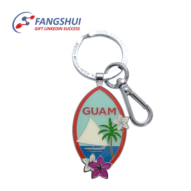 hard enamel souvenir keychain promotional gift keyring