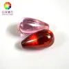 Teardrop with drilled stone orange /pink cubic zirconia bead pear and cabochon gems 9*16mm