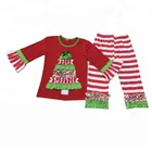 wholesale baby flower clothes red green festival kids clothing designer clothing manufacturers in china
