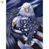 2018 new design eagle paste diamond canvas embroidery cross stitches painting