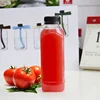 Eco friendly french square PET cold pressed juice carbonated beverage plastic juice bottle