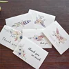 24/36 /48 Assorted Boxed Pack Blank flower Thank You Cards and envelope