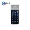 Z91 4g lte android handheld pda with built in thermal printer qr barcode scanner nfc reader