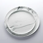 Wholesale Ceramic Restaurant Catering Hotel Used Cheap Marble Porcelain Plate