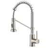 Single-Handle Dual Function Sprayhead Pull Down Stainless Steel Chrome Kitchen Faucet
