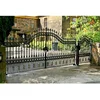 Wrought Iron Gate for house/villa/appartment/forged wrought iron driveway modern iron gates designed