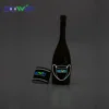 Led lighting flashing light wine label, electronic light up bottle label, bottle luminous led label