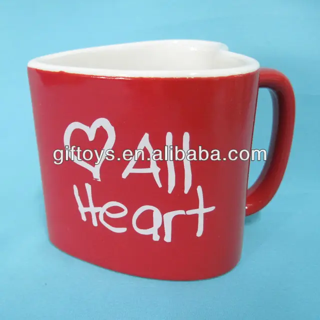 heart shaped mugs for valentine day gift