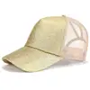 Glitter Ponytail Baseball Cap Kids Snapback Caps Cheap Mesh Hats