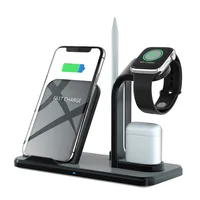 

Tinderala Pencil Holder Stand 10W Fast Charging Qi Wireless Charger for IPhone 8 XS X XR Apple Watch 4 3 2 Airpods