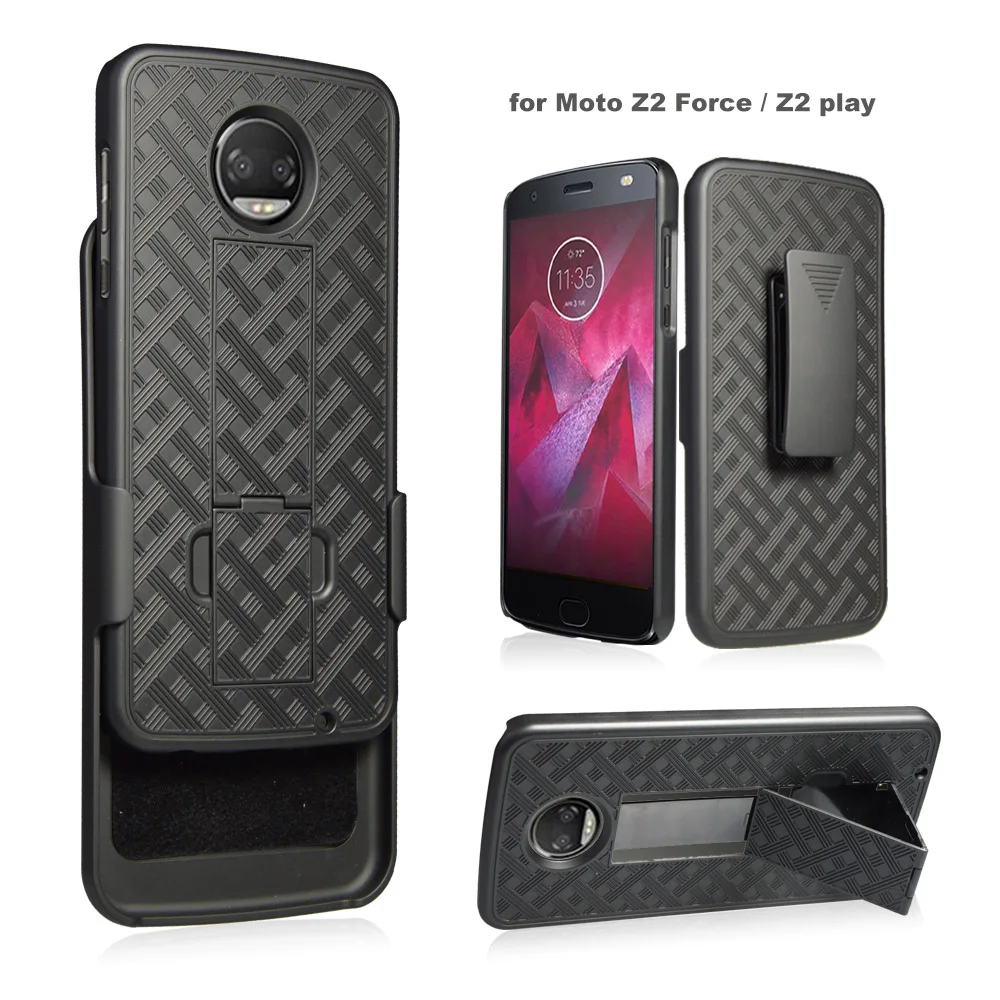 New arrivals Wholesale High quality holster combo case for moto Z2 force/for Z2 play with belt clip and kickstand
New arrivals Wholesale High quality holster combo case for moto Z2 force/for Z2 play with belt clip and kickstand