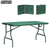 5ft outdoor durable portable plastic green military folding table for army field operations