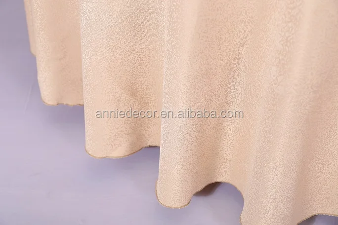 100% polyester jacquard wedding tablecloth