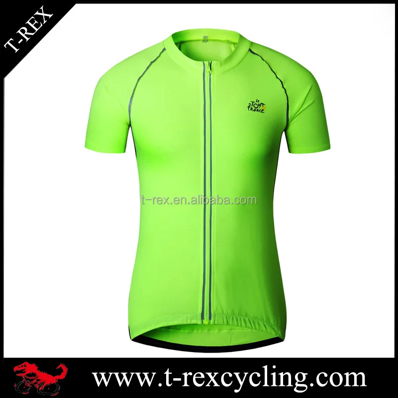 OEM tour de france brethable 100% polyester cycling top shirt jersey
