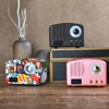 HG 2018 China factory Vintage boombox retro portable mini bluetooth speaker with remote control FM radio