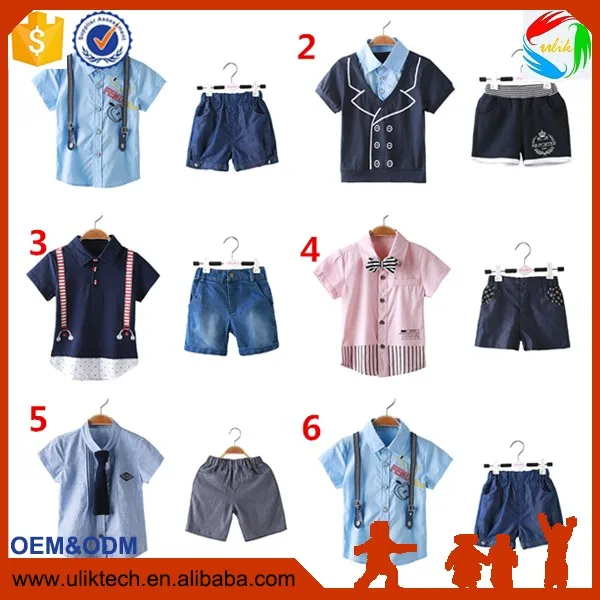 2016メーカーブティック赤ちゃん男の子服用2ピース夏子供服セットの卸売子供服(040)仕入れ・メーカー・工場