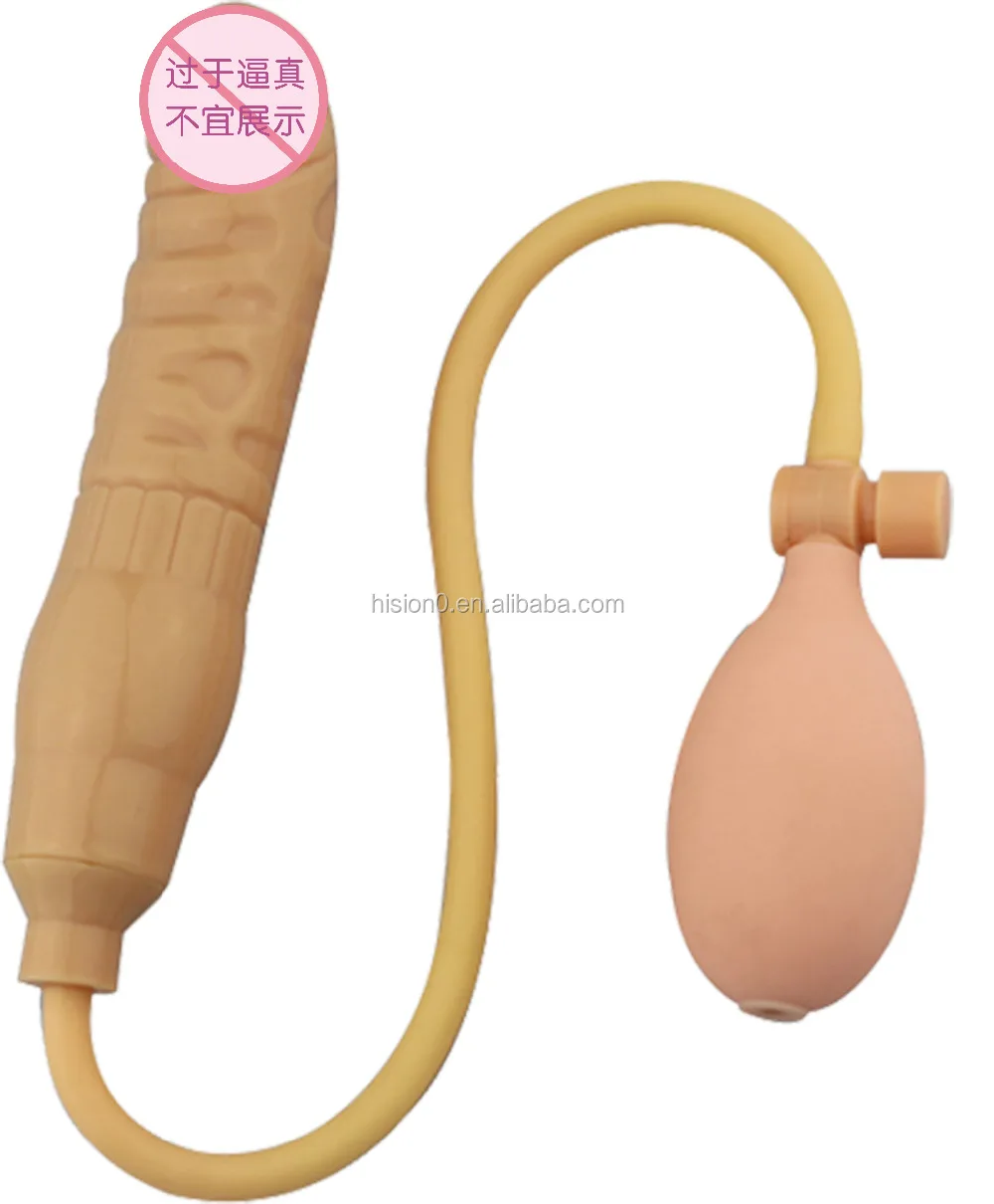 Source Silicone Inflatable Hollow Long Vaginal Butt Plug for Men or Women Anal Sex Toys on m.alibaba pic