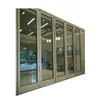 Elegant modern style aluminum alloy exterior front house used double lowes glass folding door