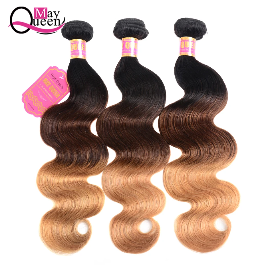 OmbreThree tone T1b/4/27 Dark Golden Brown Hair Color Mink Body Wave Brazilian Human Hair Bundles With lace Closure
OmbreThree tone T1b/4/27 Dark Golden Brown Hair Color Mink Body Wave Brazilian Human Hair Bundles With lace Closure