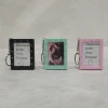 New Custom Acrylic Plastic ABS/PS Frame 3D DIY Mini Picture Insert Digital Recordable Book Shaped Blank Led Light Photo Keychain