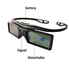 Factory DLP link 3D active shutter glasses Rechargeable Bettery Powered