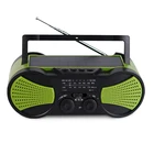 portable solar emergency weather radio with mp3 player