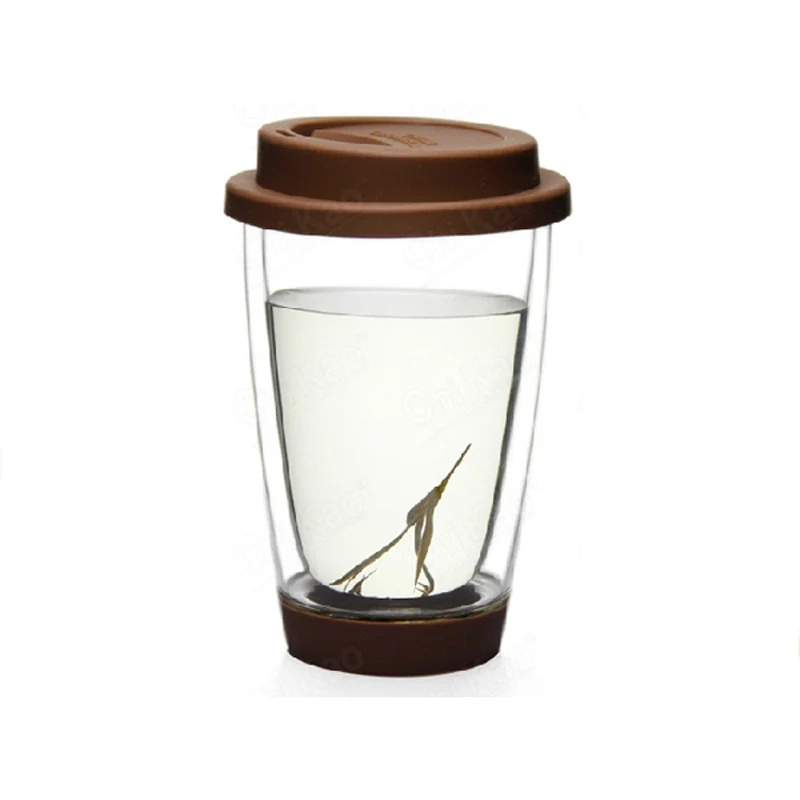 Glass Tumbler Coffee Mug Tea Cup Double Walled With Silicone Lid For Drinking, Clear transparent
Glass Tumbler Coffee Mug Tea Cup Double Walled With Silicone Lid For Drinking, Clear transparent