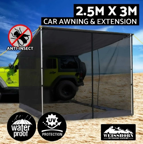 Techo de coche con dosel tienda camión al aire libre plegable impermeable de lona de la playa coche toldo