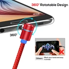 90 度磁気 USB ケーブル iphone X Xs XR 最大 8 7 6 プラスマイクロ Usb タイプ C ケーブルのための huawei 社 xiaomi