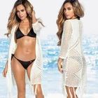 Top quality women printed swimwear cover up beach dress