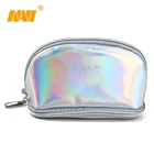 holographic Pu customized pu makeup bag cosmetic brush bag