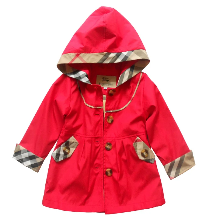 New 2015 hot-selling autumn girl's wind coat children overcoat kids casual outwear coat free shipping