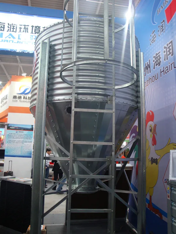 Hot Galvanized Metal Livestock Feed Bins,Poultry Feed Bins,Assembled