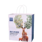 Heli Recyclable white craft Color printing paper gift bag with logo