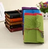 Retro pu leather cover vintage personalized notebook with ring binder