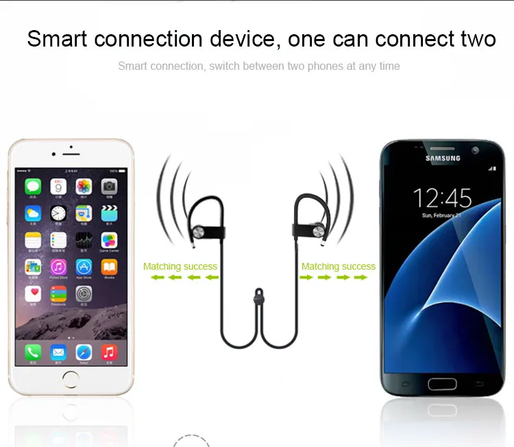 Amazon U8s Bluetooths 4.1 Sport Earphone Handfree Wireless Bluetooths Headset Earphones with Mic Ear-hook - ANKUX.COM