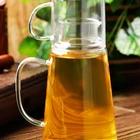 Heat Resistant Borosilicate Glass Water Pitcher Carafe Jug with Glass Cup Lid for Homemade Juice